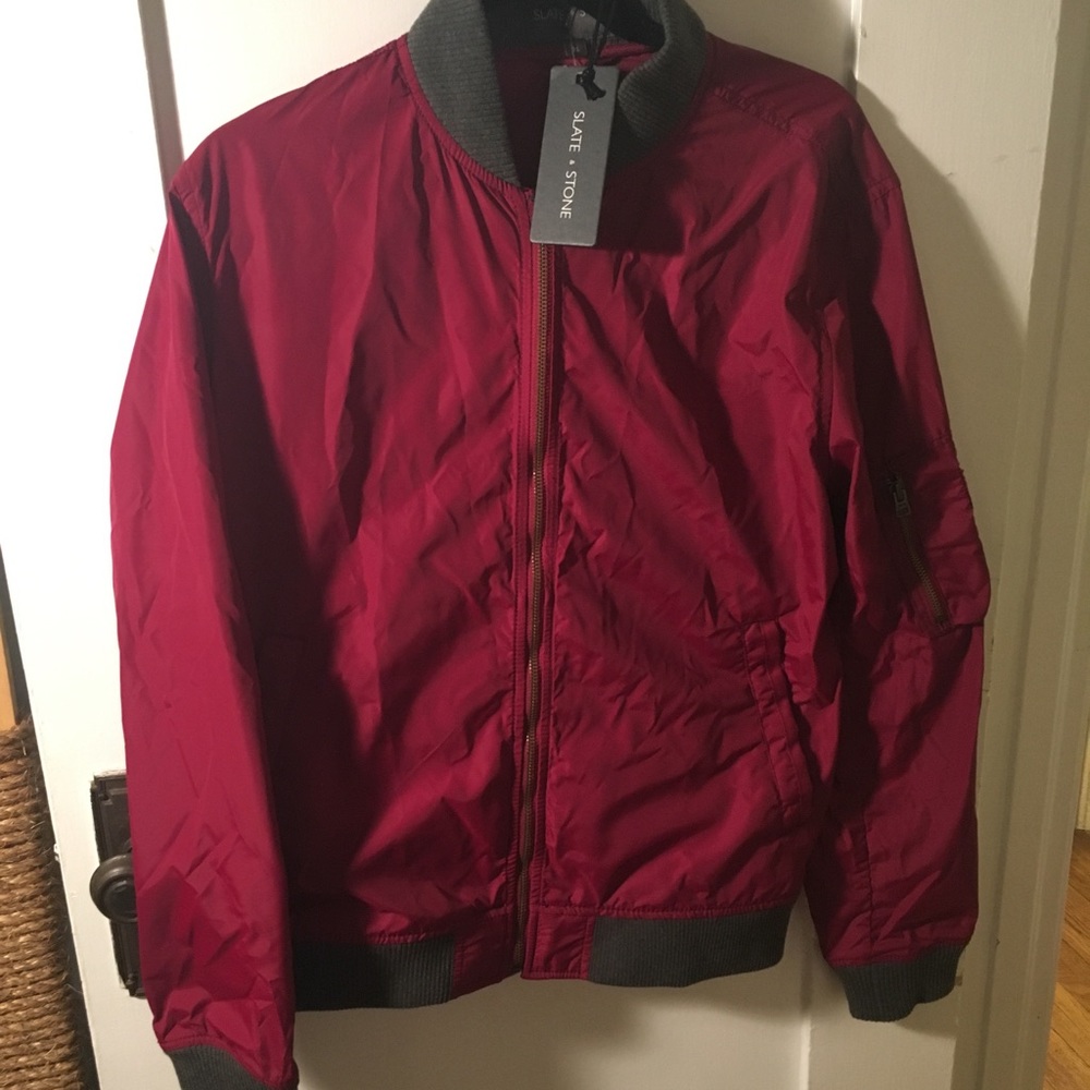 NWT Slate & Stone Paul Nylon Bomber Jacket